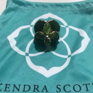 Kendra Scott green stone ring